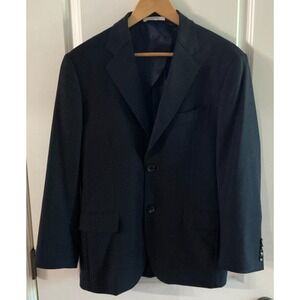 Nordstrom Signature‎ Men's 38S Blue Wool Blazer Marzotto The Stretch Italy